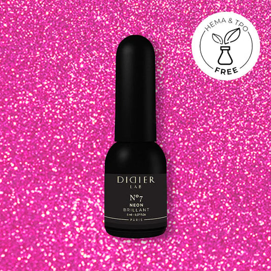 Gel Polish Brillant NEON, Didier Lab, No. 7, HEMA and TPO free, 8 ml